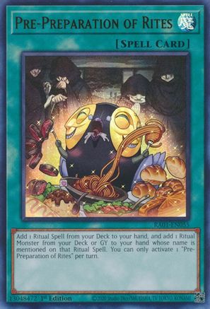Image of Pre-Preparation of Rites [RA01-EN055] Ultra Rare