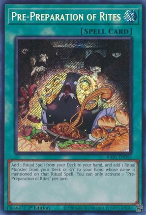 Image of Pre-Preparation of Rites [RA01-EN055] Secret Rare