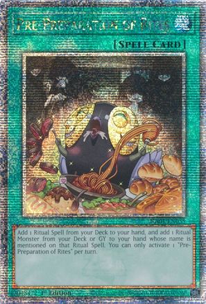 Image of Pre-Preparation of Rites [RA01-EN055] Quarter Century Secret Rare