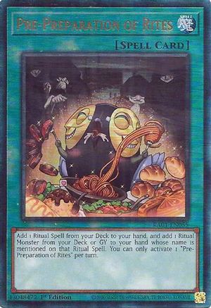 Image of Pre-Preparation of Rites [RA01-EN055] Prismatic Ultimate Rare
