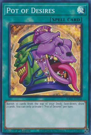 Image of Pot of Desires [RA01-EN056] Super Rare