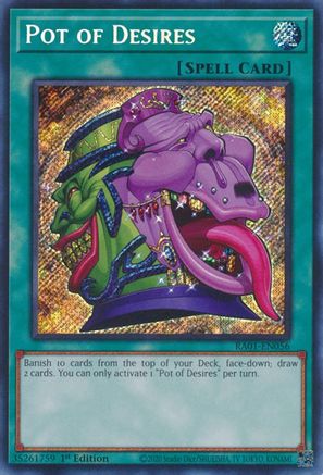 Image of Pot of Desires [RA01-EN056] Secret Rare