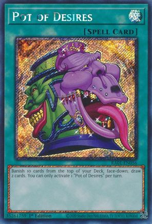 Image of Pot of Desires [RA01-EN056] Platinum Secret Rare