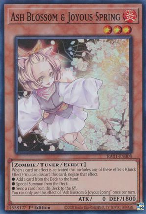 Image of Ash Blossom & Joyous Spring [RA01-EN008] Super Rare