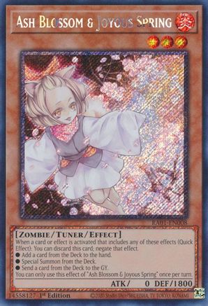 Image of Ash Blossom & Joyous Spring [RA01-EN008] Platinum Secret Rare