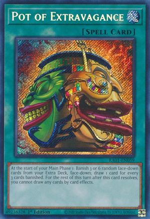 Image of Pot of Extravagance [RA01-EN059] Secret Rare