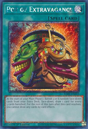 Image of Pot of Extravagance [RA01-EN059] Platinum Secret Rare