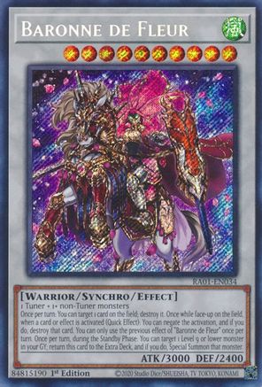 Image of Baronne de Fleur [RA01-EN034] Secret Rare