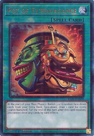 Image of Pot of Extravagance [RA01-EN059] Prismatic Ultimate Rare