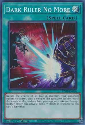 Image of Dark Ruler No More [RA01-EN060] Super Rare