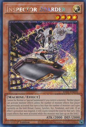 Image of Inspector Boarder [RA01-EN010] Platinum Secret Rare