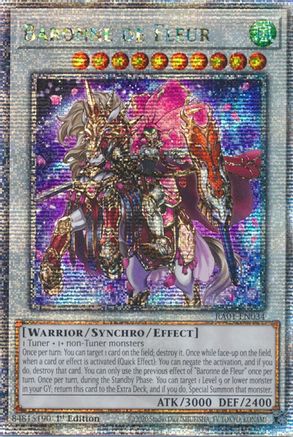 Image of Baronne de Fleur [RA01-EN034] Quarter Century Secret Rare