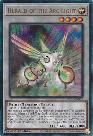 Image of Herald of the Arc Light [RA01-EN031] Prismatic Ultimate Rare