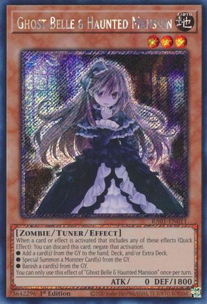 Image of Ghost Belle & Haunted Mansion [RA01-EN011] Platinum Secret Rare