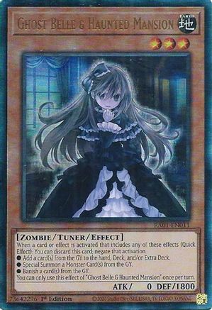 Image of Ghost Belle & Haunted Mansion [RA01-EN011] Prismatic Ultimate Rare