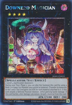 Image of Downerd Magician [RA01-EN035] Platinum Secret Rare