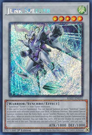 Image of Junk Speeder [RA01-EN032] Platinum Secret Rare