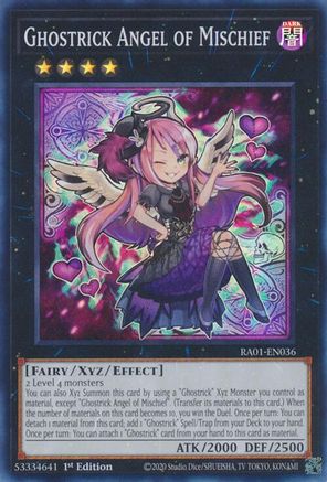 Image of Ghostrick Angel of Mischief [RA01-EN036] Super Rare