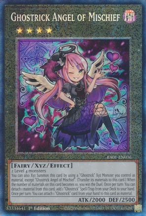 Image of Ghostrick Angel of Mischief [RA01-EN036] Prismatic Collector's Rare