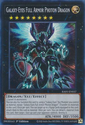 Image of Galaxy-Eyes Full Armor Photon Dragon [RA01-EN037] Super Rare