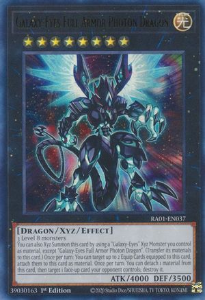 Image of Galaxy-Eyes Full Armor Photon Dragon [RA01-EN037] Ultra Rare