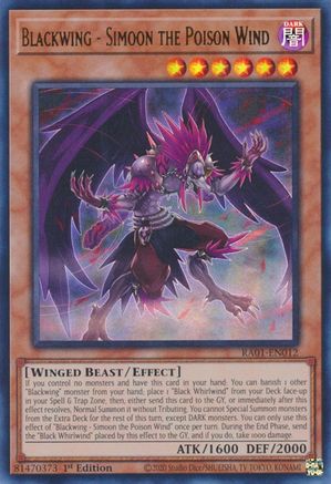 Image of Blackwing - Simoon the Poison Wind [RA01-EN012] Ultra Rare