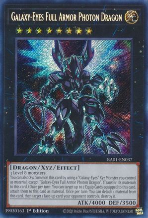 Image of Galaxy-Eyes Full Armor Photon Dragon [RA01-EN037] Secret Rare
