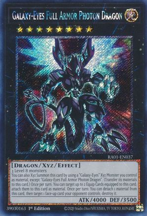 Image of Galaxy-Eyes Full Armor Photon Dragon [RA01-EN037] Platinum Secret Rare