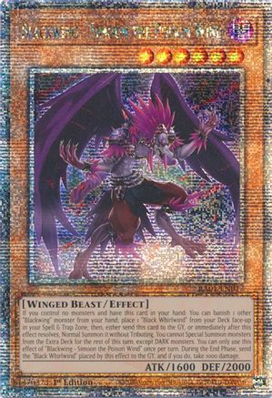 Image of Blackwing - Simoon the Poison Wind [RA01-EN012] Quarter Century Secret Rare