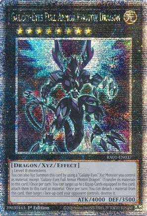 Image of Galaxy-Eyes Full Armor Photon Dragon [RA01-EN037] Quarter Century Secret Rare