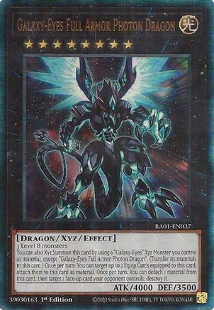 Image of Galaxy-Eyes Full Armor Photon Dragon [RA01-EN037] Prismatic Ultimate Rare