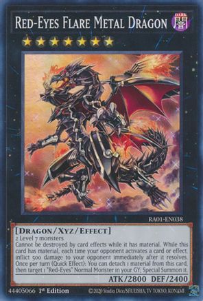 Image of Red-Eyes Flare Metal Dragon [RA01-EN038] Super Rare