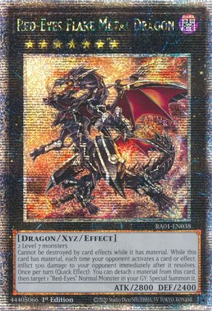 Image of Red-Eyes Flare Metal Dragon [RA01-EN038] Quarter Century Secret Rare