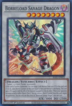 Image of Borreload Savage Dragon [RA01-EN033] Super Rare