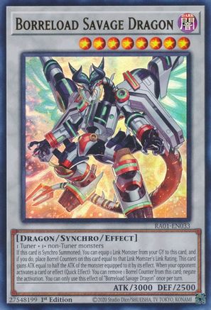 Image of Borreload Savage Dragon [RA01-EN033] Ultra Rare