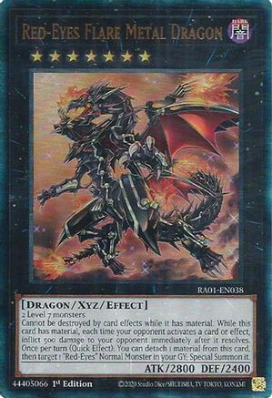 Image of Red-Eyes Flare Metal Dragon [RA01-EN038] Prismatic Ultimate Rare