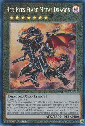 Image of Red-Eyes Flare Metal Dragon [RA01-EN038] Prismatic Collector's Rare