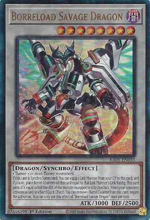 Image of Borreload Savage Dragon [RA01-EN033] Prismatic Ultimate Rare
