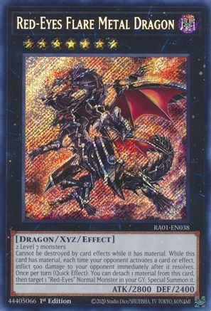 Image of Red-Eyes Flare Metal Dragon [RA01-EN038] Secret Rare