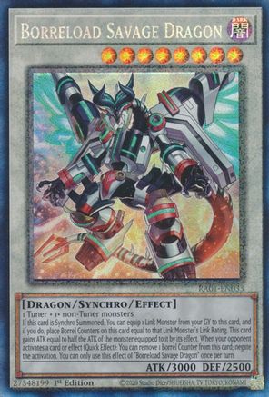 Image of Borreload Savage Dragon [RA01-EN033] Prismatic Collector's Rare