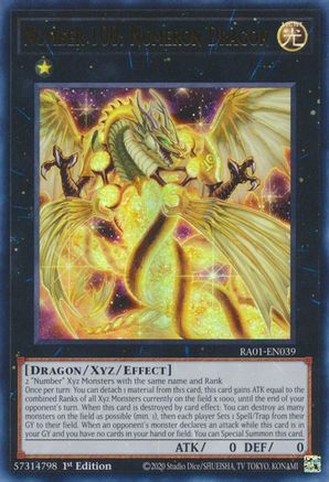 Image of Number 100: Numeron Dragon [RA01-EN039] Ultra Rare