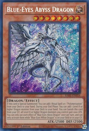 Image of Blue-Eyes Abyss Dragon [RA01-EN016] Secret Rare