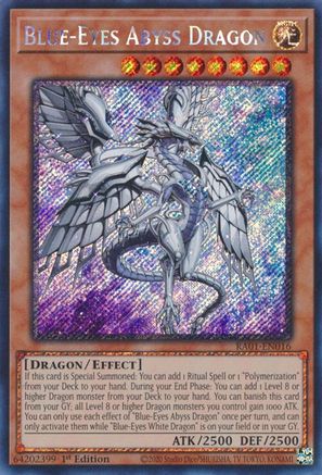 Image of Blue-Eyes Abyss Dragon [RA01-EN016] Platinum Secret Rare