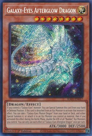 Image of Galaxy-Eyes Afterglow Dragon [RA01-EN017] Secret Rare