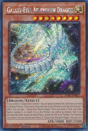 Image of Galaxy-Eyes Afterglow Dragon [RA01-EN017] Platinum Secret Rare