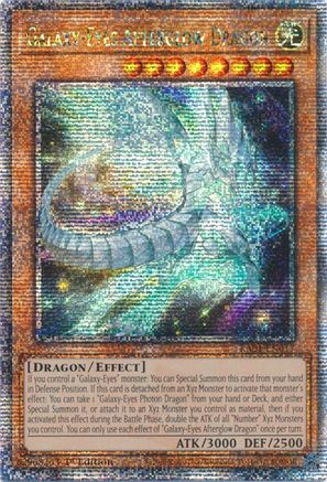 Image of Galaxy-Eyes Afterglow Dragon [RA01-EN017] Quarter Century Secret Rare