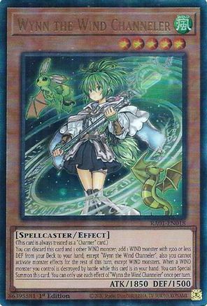 Image of Wynn the Wind Channeler [RA01-EN018] Prismatic Ultimate Rare