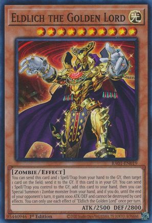 Image of Eldlich the Golden Lord [RA01-EN019] Super Rare
