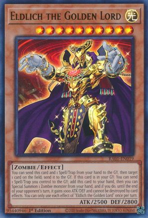 Image of Eldlich the Golden Lord [RA01-EN019] Ultra Rare