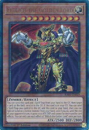 Image of Eldlich the Golden Lord [RA01-EN019] Prismatic Ultimate Rare
